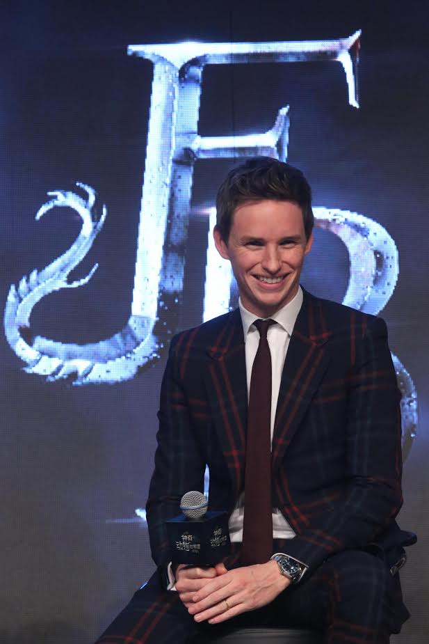 BEIJING, CHINA - NOVEMBER 18: Actor Eddie Redmayne attends 'Fantastic Beasts And Where To Find Them' press conference at Sanlitun on November 18, 2016 in Beijing, China. (Photo by VCG/VCG via Getty Images)