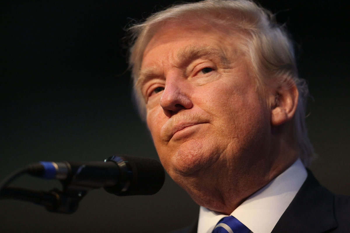 FORT LAUDERDALE, FL - AUGUST 10: Republican presidential nominee Donald Trump speaks during his campaign event at the BB&T Center on August 10, 2016 in Fort Lauderdale, Florida. Trump continued to campaign for his run for president of the United States. (Photo by Joe Raedle/Getty Images)